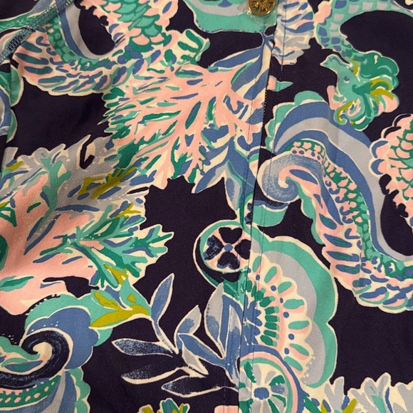 Lilly Pulitzer Luxletic Serena Jacket Sirens & Spirits large EUC - Picture 3 of 6